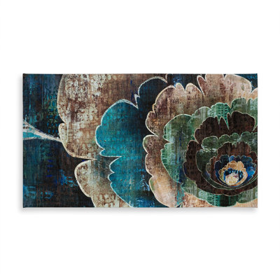 Blue Flower Montage Tablecloth - Indoor/Outdoor Home Decor