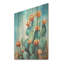 Cactus bleu et bronze brossé I - Art mural en bois de cactus sur bois de pin naturel-324745304