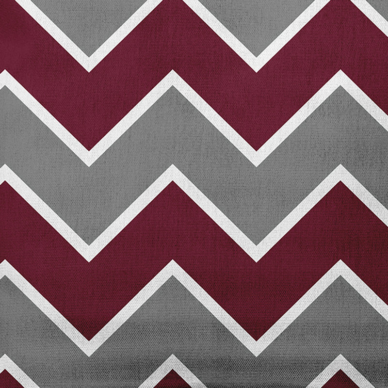 Coussin intérieur / extérieur Stripe A Balance, Gris et rouge