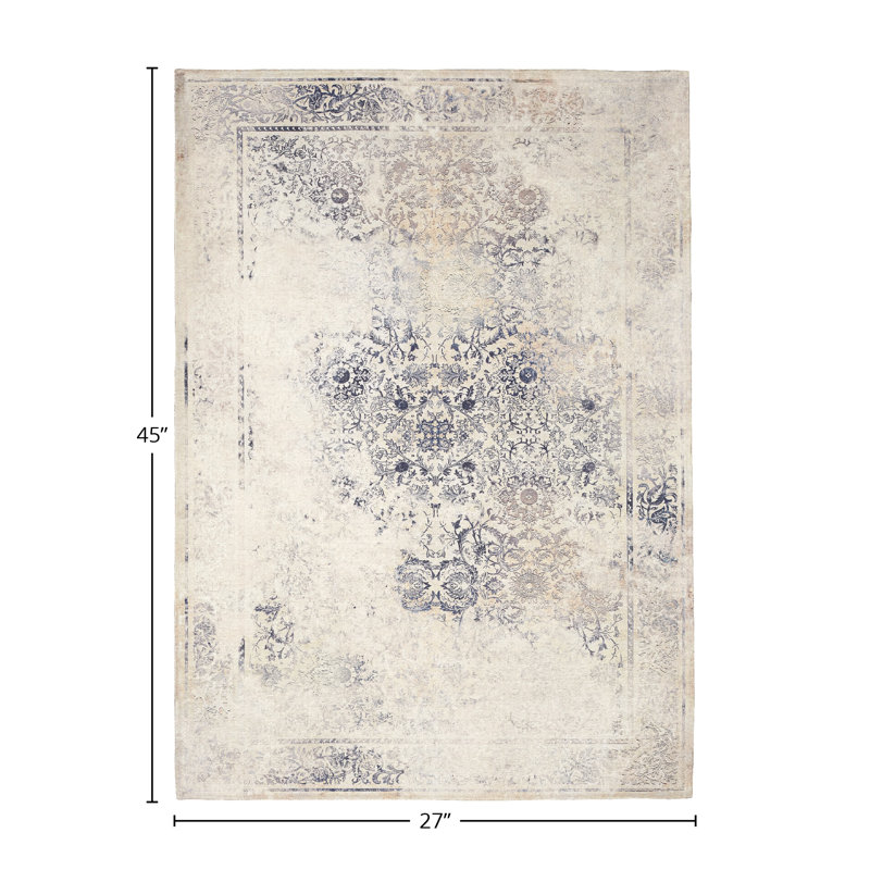Washable Oriental Indoor Rug, Rectangle 2'3" x 3'9"