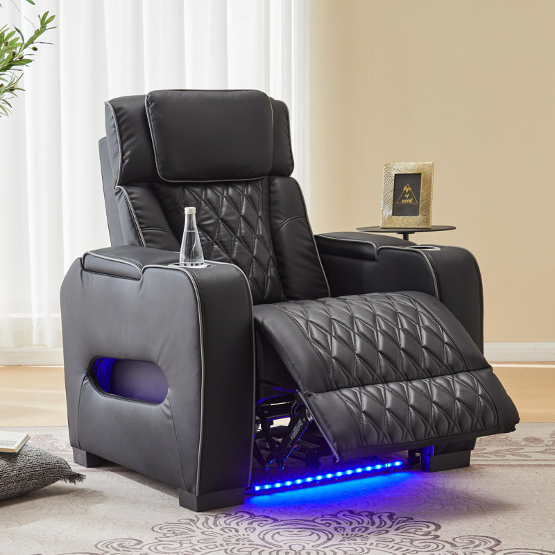 Fauteuil inclinable électrique Sizemore, Noir