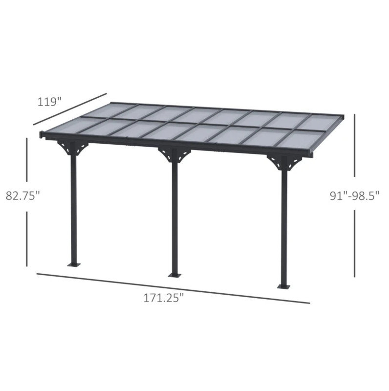 Pergola murale, pergola d'extérieur
