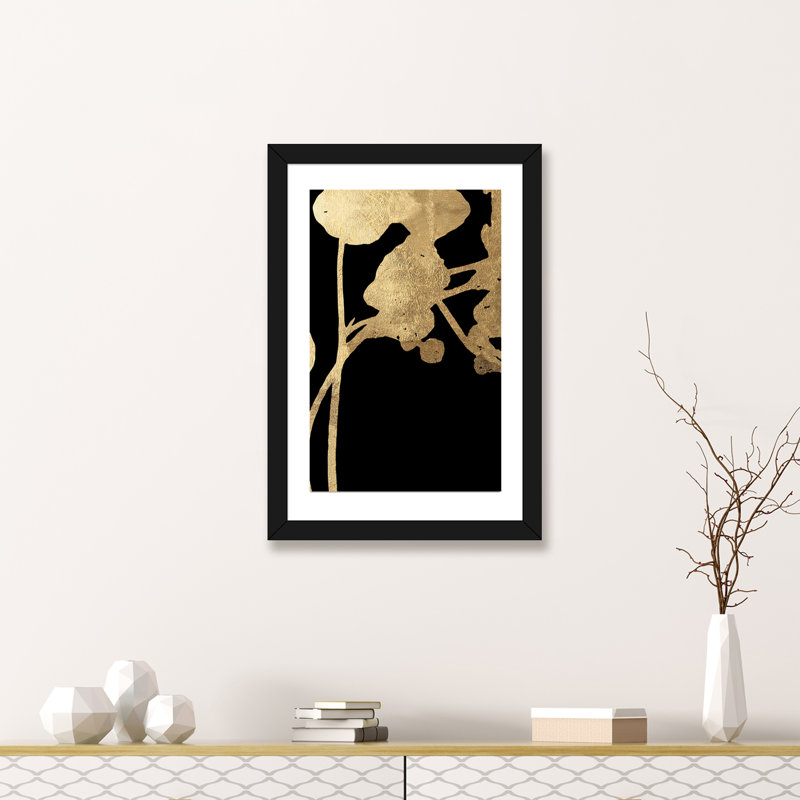 « gilded i »-cadre photo, impression, H 32 po x l 24 po x P 1 po, Papier avec cadre noir