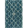 Tapis bleu/ivoire touffeté à la main Sandhill