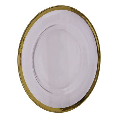 Blacke 27cm Glass Dinner Plate