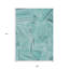 Tapis bleu sarcelle lavable intérieur / extérieur 9 pi x 12 pi HomeRoots
