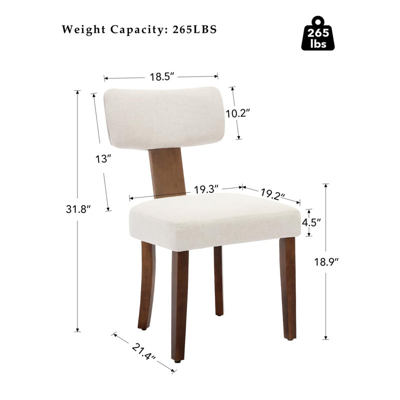 Side Chair in Beige