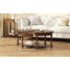 Table basse vintage rétro avec tiroir et tablette de rangement-511876652