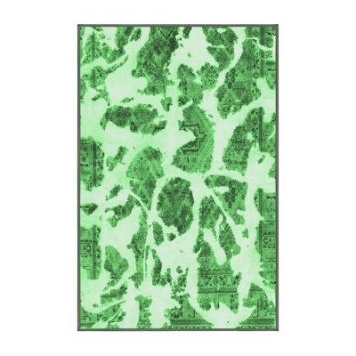 Washable Abstract Indoor Rug