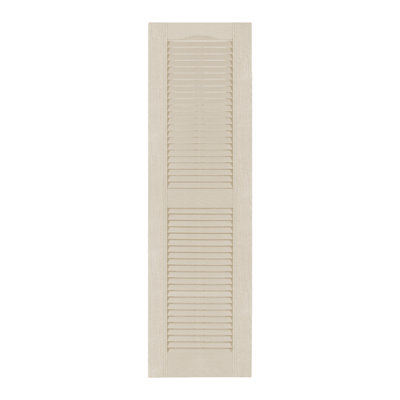 Custom Louvered Shutter with Cathedral Top