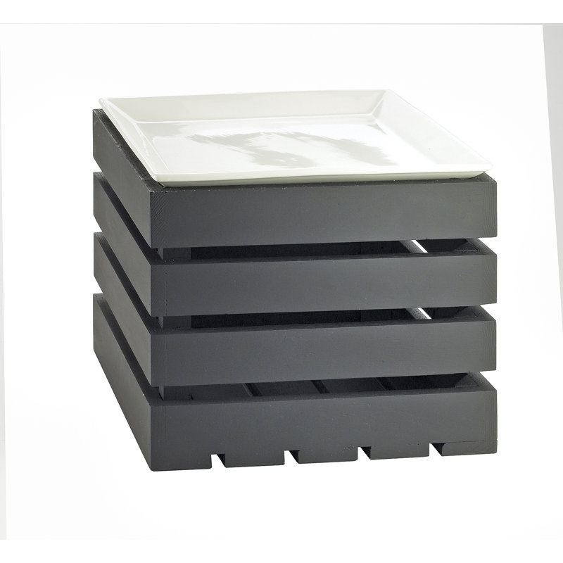 Square Crate Riser - 12" X 12" X 10", Midnight Bamboo