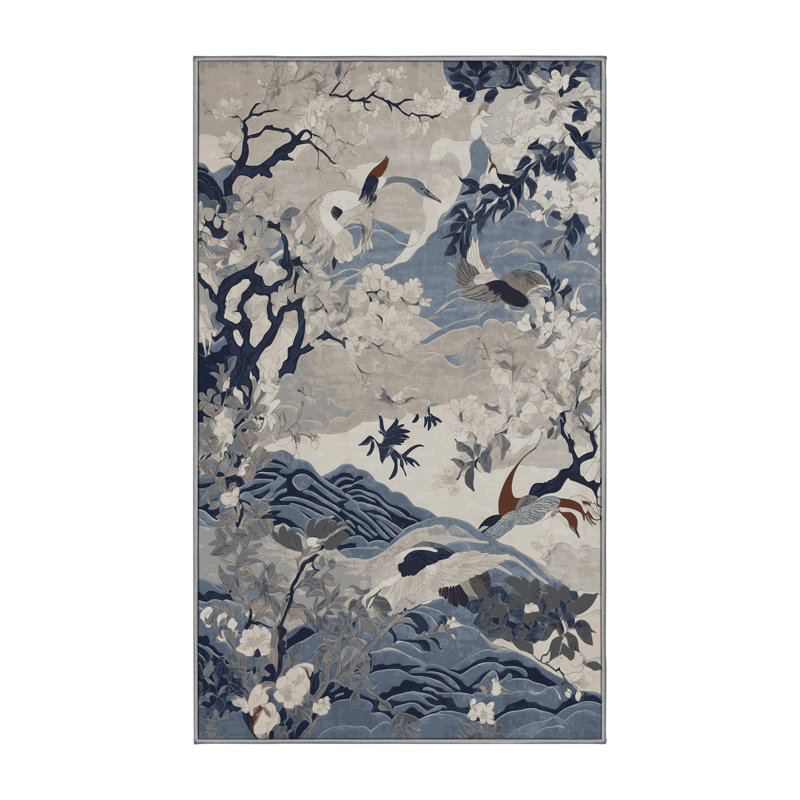 Silky Soft Plush Gray Area Rug, Rectangle 5' x 7'