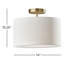 Finley Single Light Fabric Flush Mount