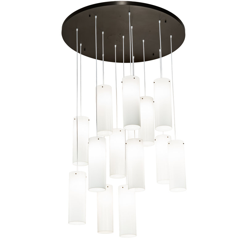 Cilindro 14 - Light Bronze Cluster Pendant