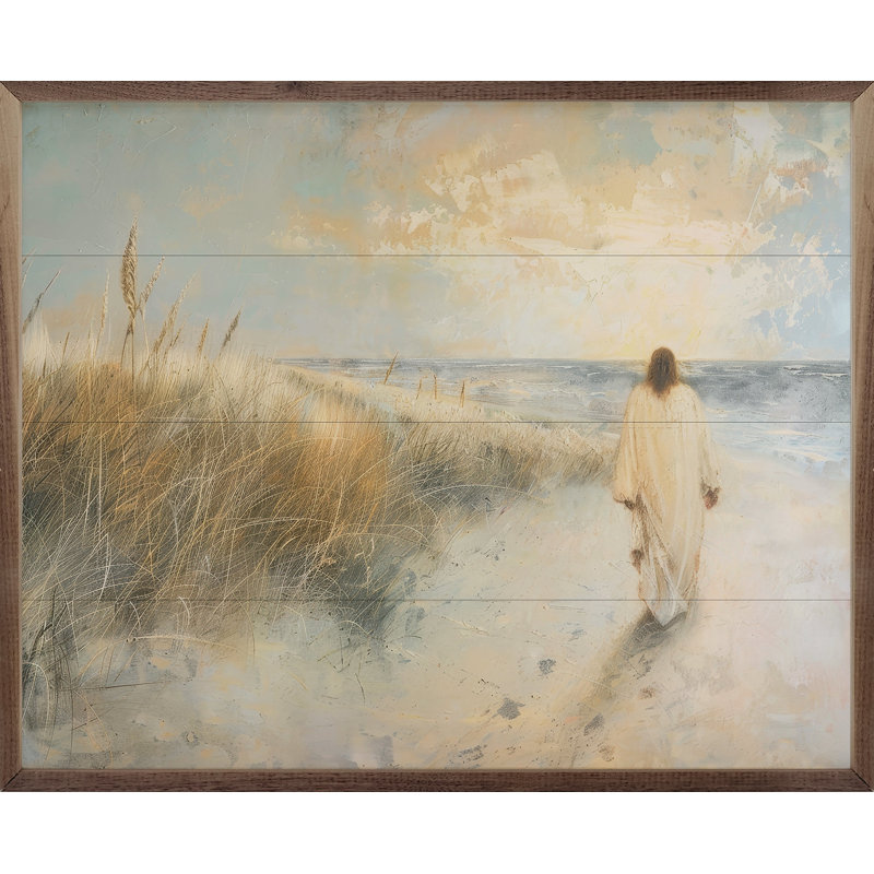 «Footprints In The Sand» par Petals Prints Design, H 24 po x l 30 po