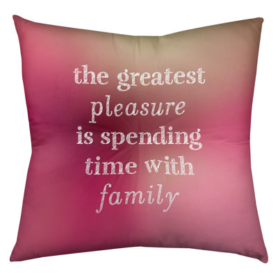 Love and Family Throw Pillow