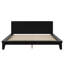 Lit plateforme, cadre de lit moderne de style Mid-Century avec tête de lit, cadre de lit uni-771308172-771308173