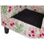 Kristin Upholstered Wingback Chair with Footstool