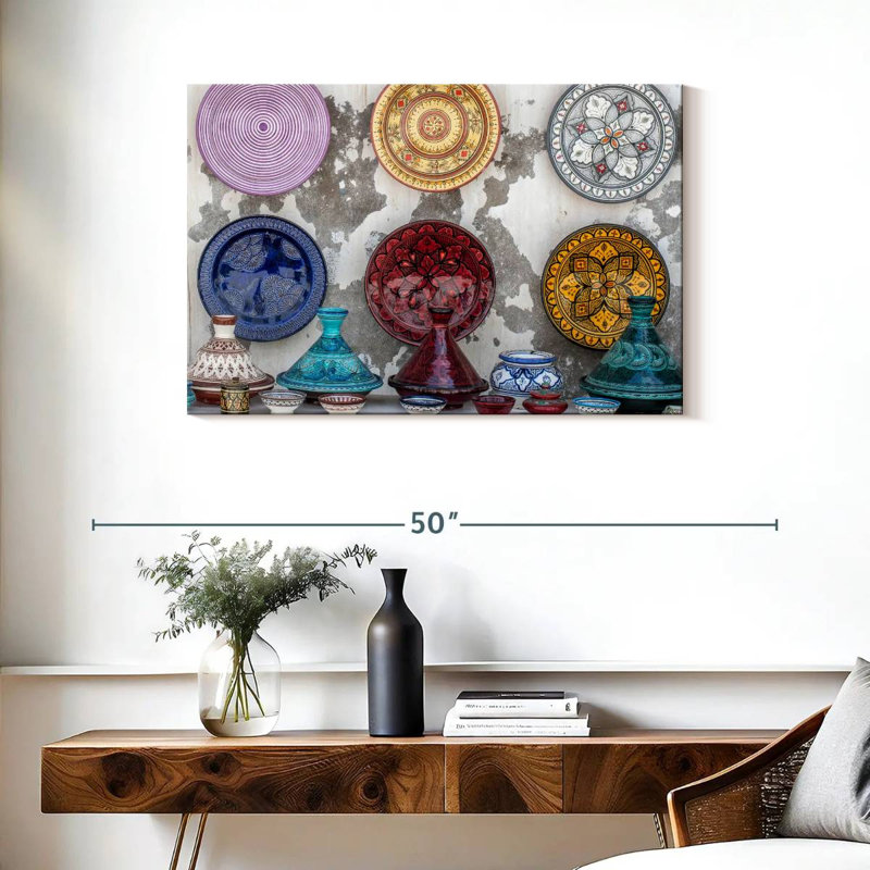 Assiettes marocaines décoratives Senne, H 24 po x l 36 po