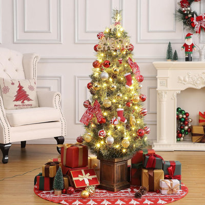 54' H Lighted Artificial Christmas Tree