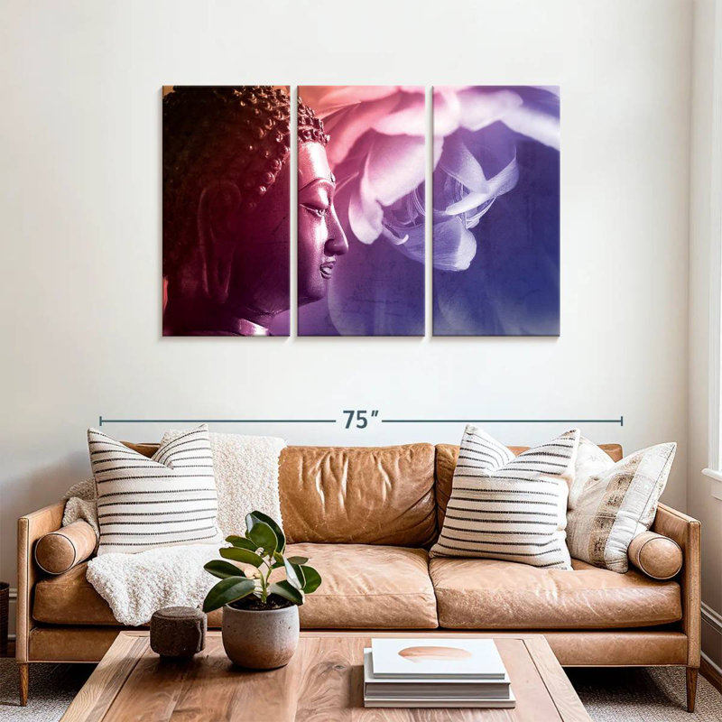 Leisha Buddha And Blossom, 36" H x 57" W
