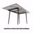 47" Expandable To 63" " Mdf Square White Marble Patterned Dining Table, Modern Industrial Kitchen And Dining Table