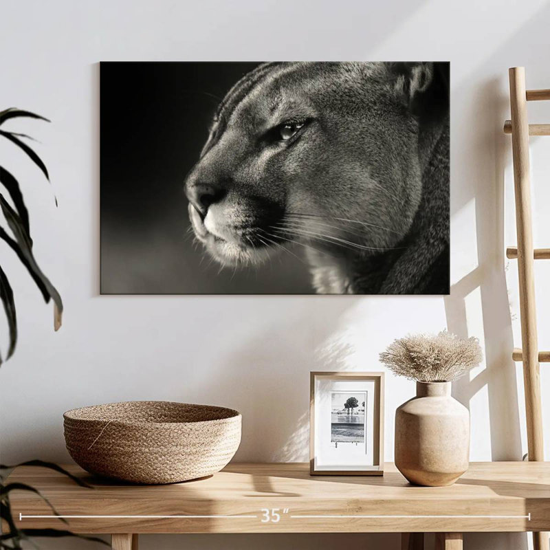 Brampt Cougar Face, 16" H x 24" W
