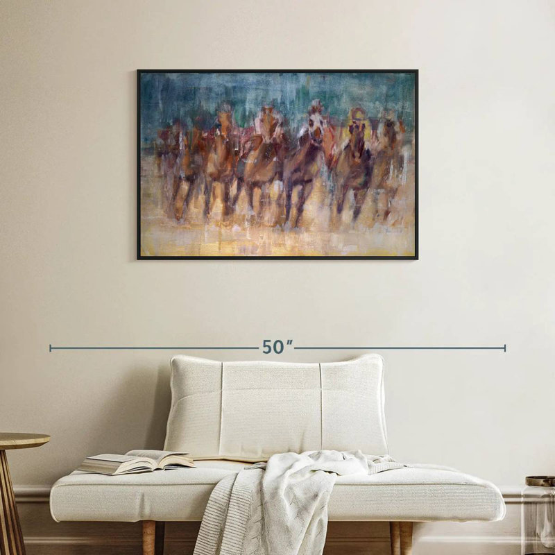 Final Sprint, Floating Frame Black, 37" X 25"