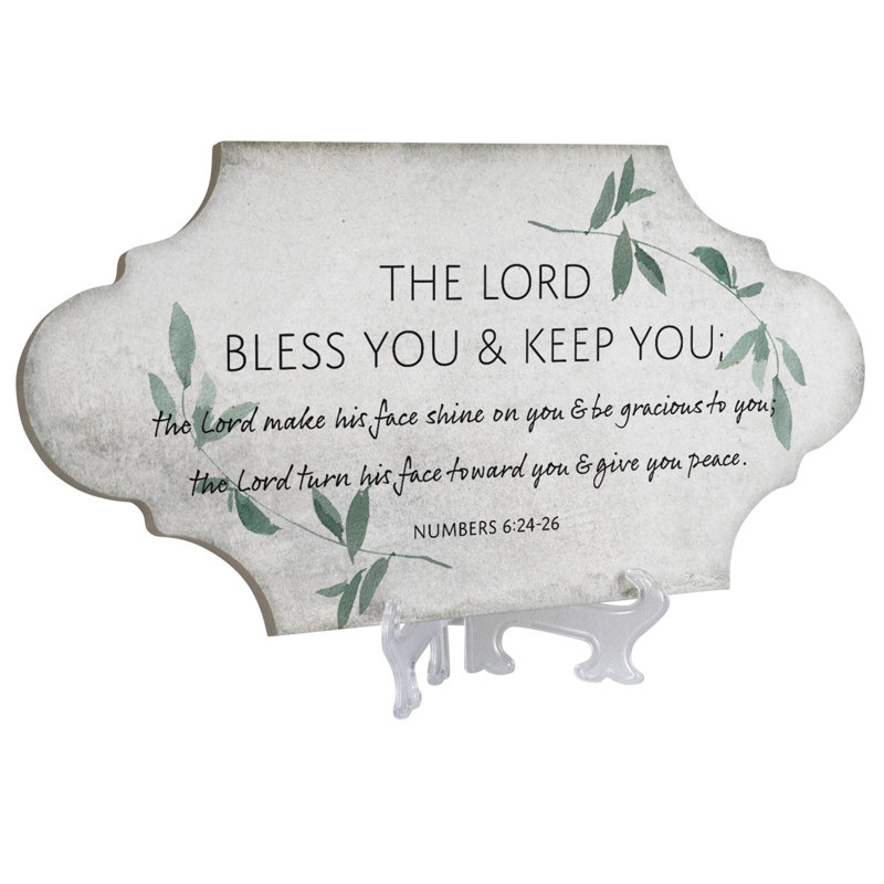 Plaque décorative «The Lord Bless You And Keep You»