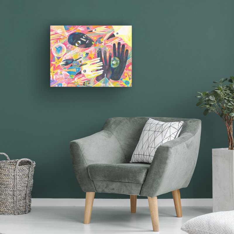 Art sur toile, «bolche Changyu Zou Voix de mon aile», H 14 po x l 19 po