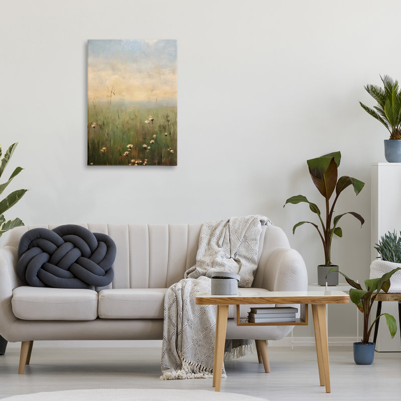 Toile haute avec fleurs, design par LSR Creative Studio, H 24 po x l 16 po