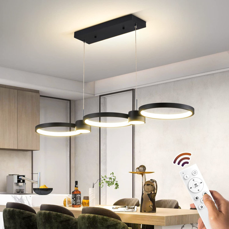 Luminaire suspendu noir à 5 lumières Shepshed