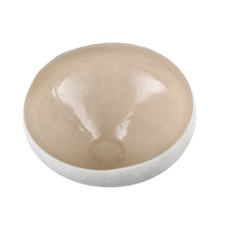 Bol Ilfracombe - Grand beige, Blanc mat / beige