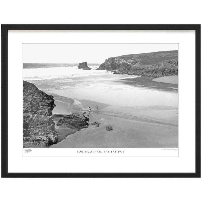 Porthcothan, The Bay 1936 - Single Picture Frame Print, 28cm H x 36cm W x 2.3cm D
