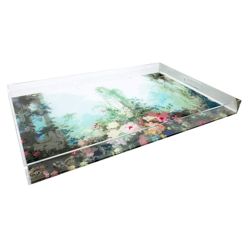 Jardin Defosse Chantilly Acrylic Rectangle Decorative Tray