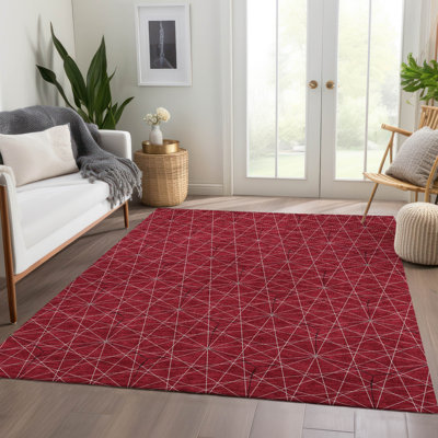 Premium Machine Washable Naglee AMF987 Geometric Rug