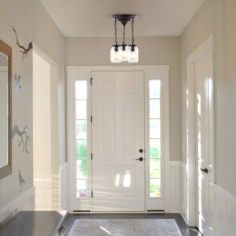 Dunnum Glass Flush Mount