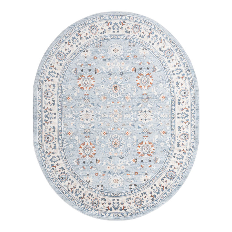 Arends Floral Indoor Rug, Oval 7'10" x 10'