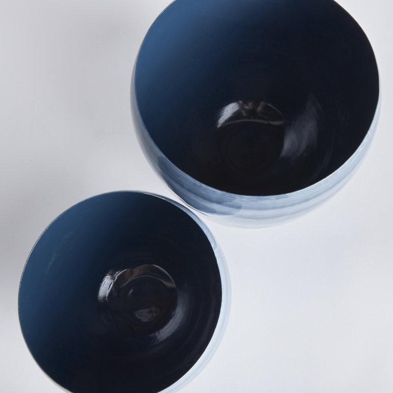 Nastia Handmade Metal Cachepot - Set of 2