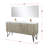 Lancy 72 in W x 20 in D Double Bath Vanity Top and Faucet Set-113280181