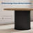 47Inch Round Dining Table for 4-6 People, Dining Room Table with Sturdy Waveform Metal Pedestal Base, Industrial Circle Kitchen Table for Dining Room, Kitchen-1510789857