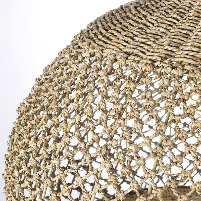 Luminaire suspendu 1 lumière Seagrass Dome