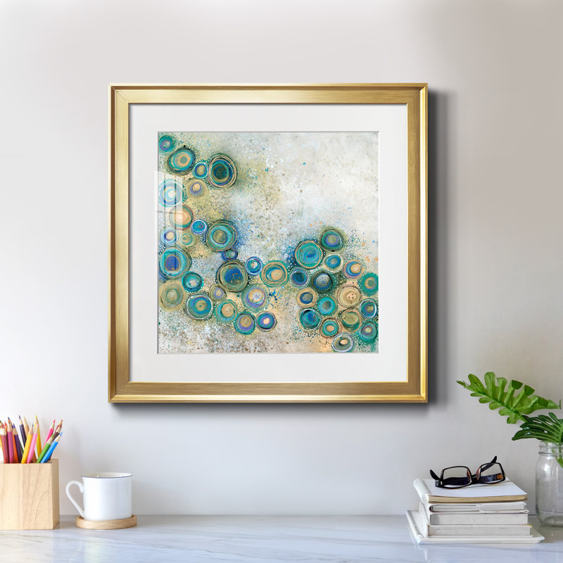The Wide Waters - Reproduction d'art sur papier encadrée, Papier encadré doré, H 30,5 po x l 30,5 po x P 1,5 po