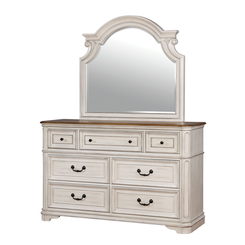 Commode 7 tiroirs avec miroir Miah