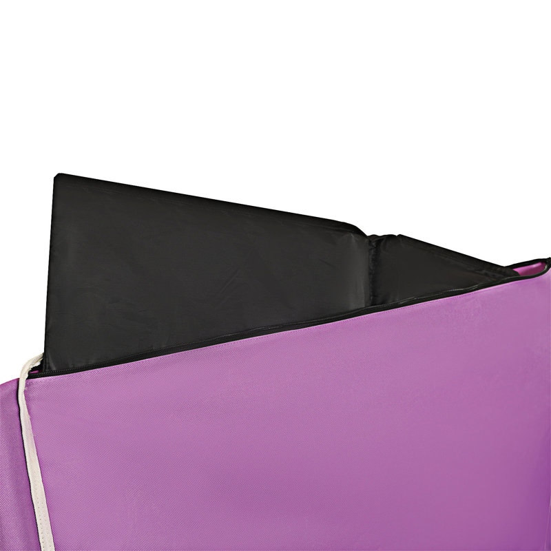 Convertible Folding Wagon Cart With Bench Seat, Purple