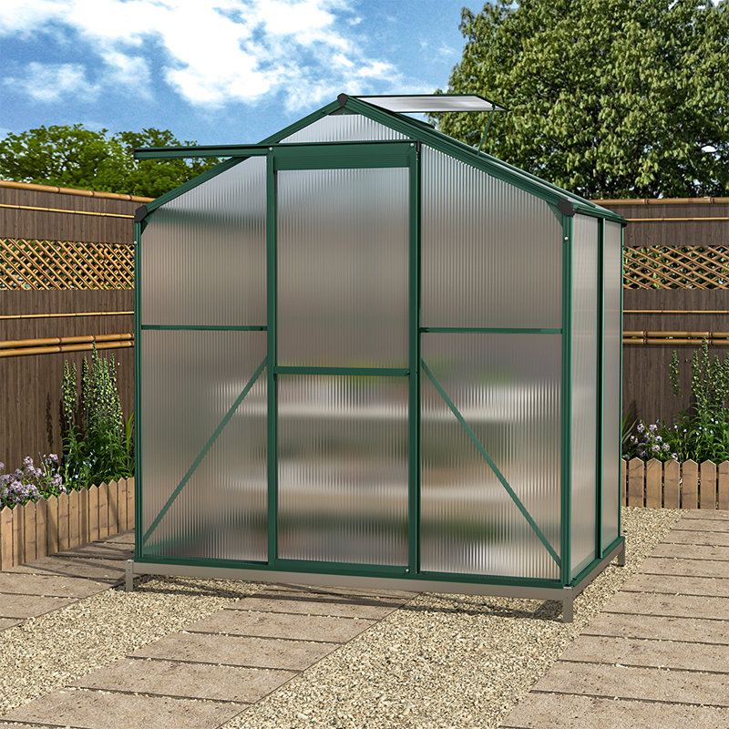 Eberardo 4.5 Ft W X 6.5 Ft D Hobby Greenhouse