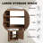 30-Inch Freestanding Bathroom Vanity,with White Ceramic Sink and Soft-Closing Door-1867450630