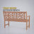 Schank Teak Outdoor Patio Garden Bench-437200185