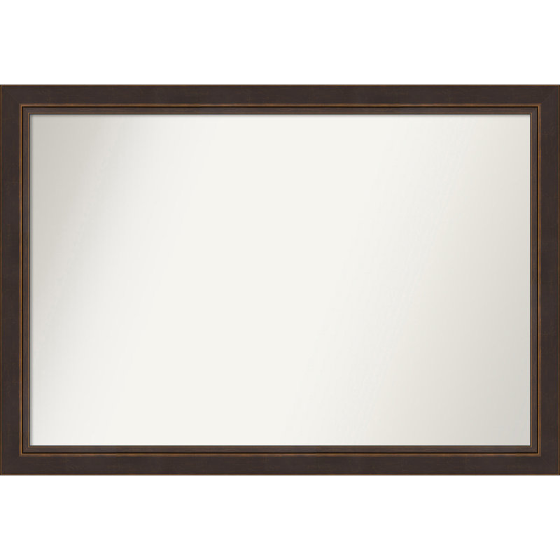 Ramsses Solid Wood Wall Mirror, Rectangle, 32.5" x 46.5"
