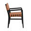 Ensemble de 2 chaises en cuir de polyuréthane et en bois d'hévéa robuste-1734691526